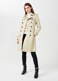 Saskia Water Resistant Trench Coat, New Neutral, hi-res