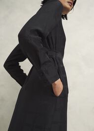 Sloane Silk Dress, Black, hi-res