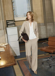 Ashleen Wide Leg Trousers, Neutral, hi-res