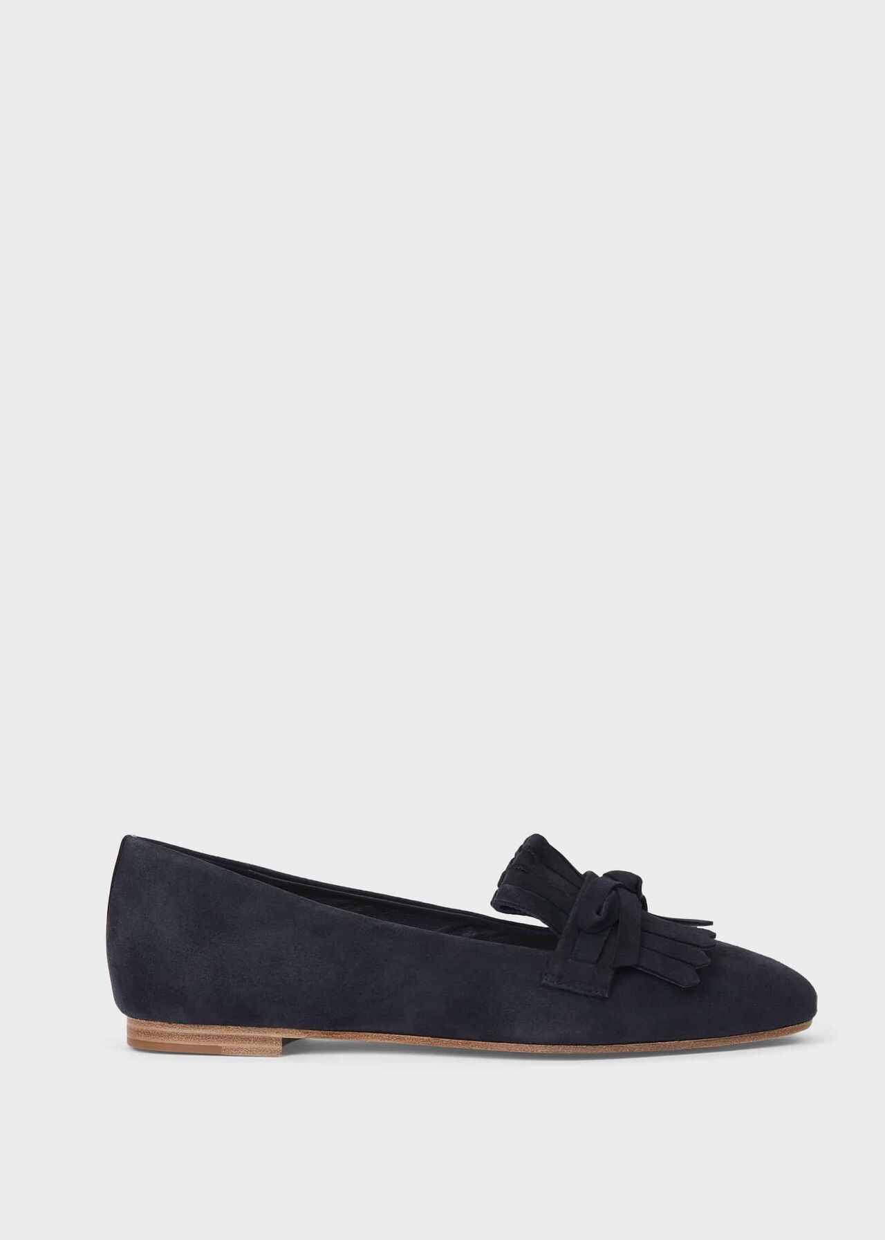 Roxanne Suede Loafers, Navy, hi-res