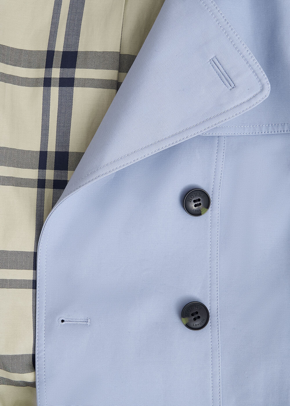 Petite Skylar Shower Resistant Trench Coat, Pale Blue, hi-res