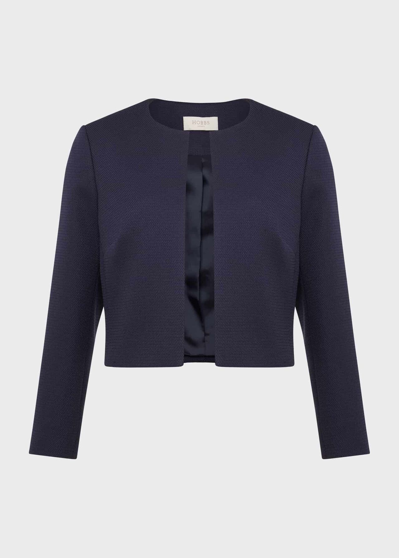 Elize Textured Jacket, Midnight Navy, hi-res