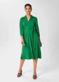 Christa Dress, Dark Green, hi-res