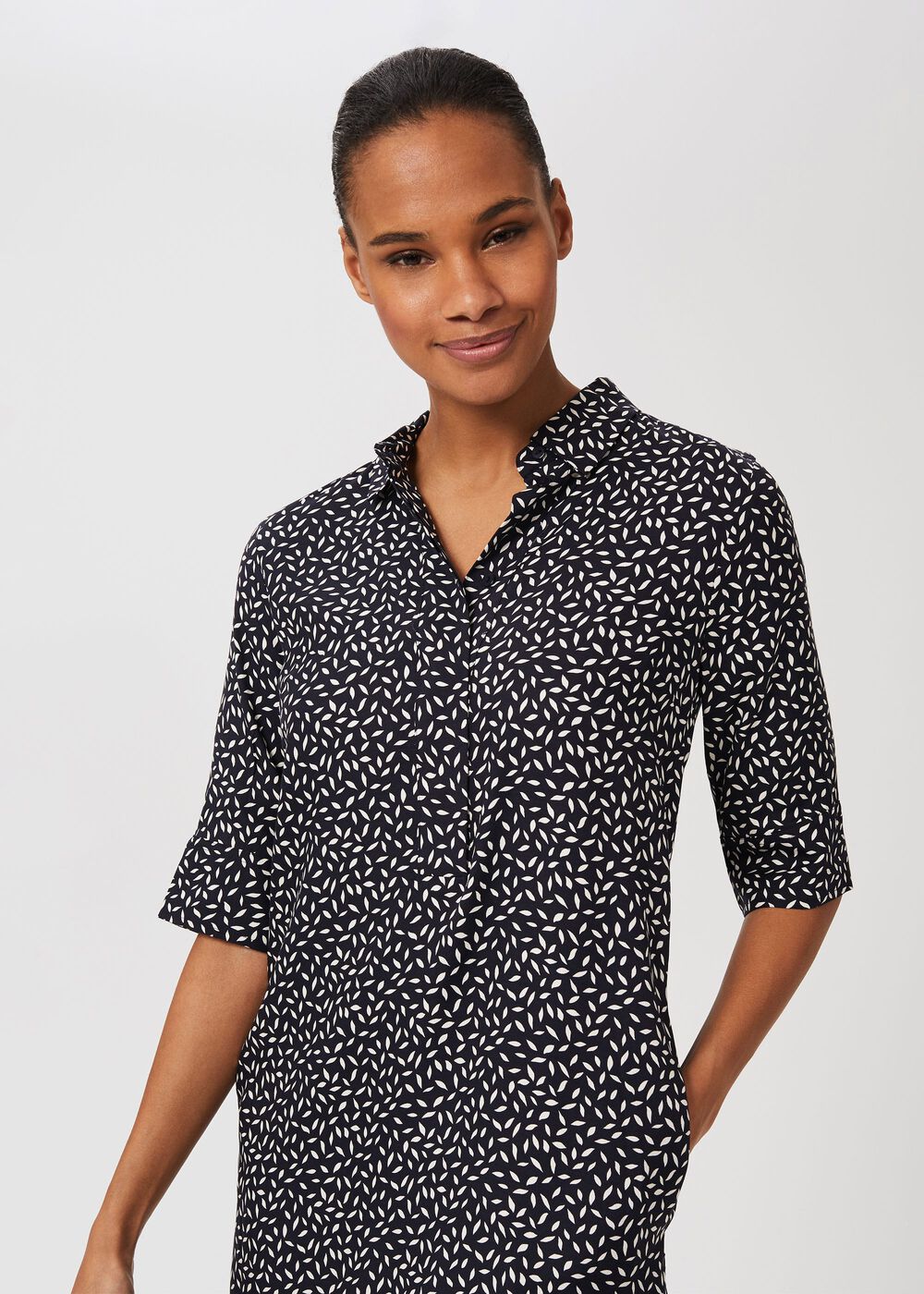 Marciella Dress, Navy Ivory, hi-res