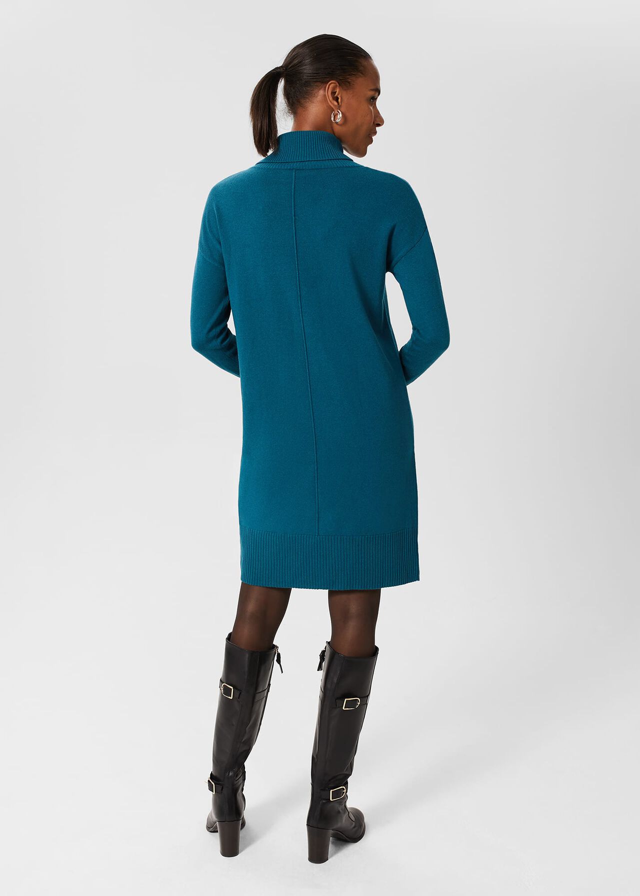 Pumpsney Knit Dress, Aegean Blue, hi-res