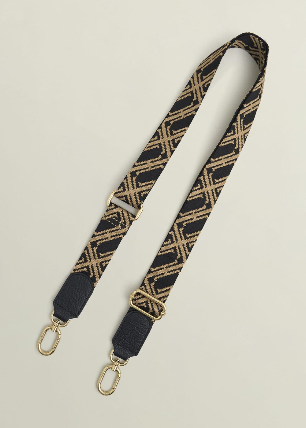 Jacinta Bag Strap, Black Camel, hi-res