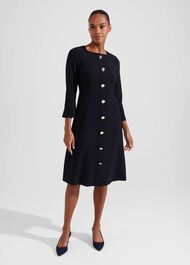 Marsha Dress, Navy, hi-res