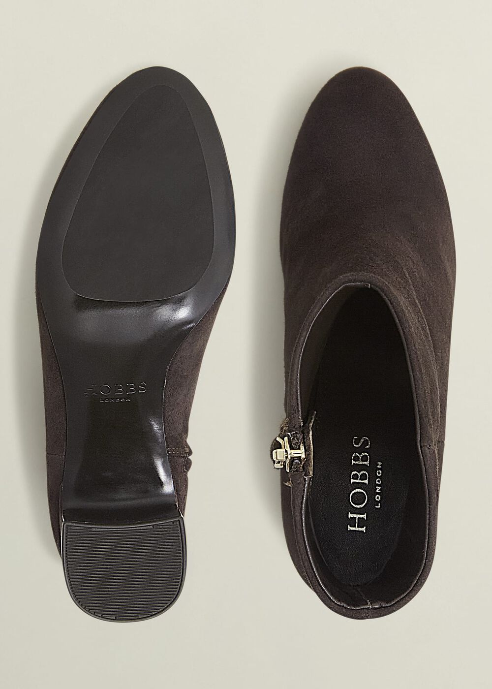 Rochelle Suede Ankle Boots, Chocolate Brown, hi-res
