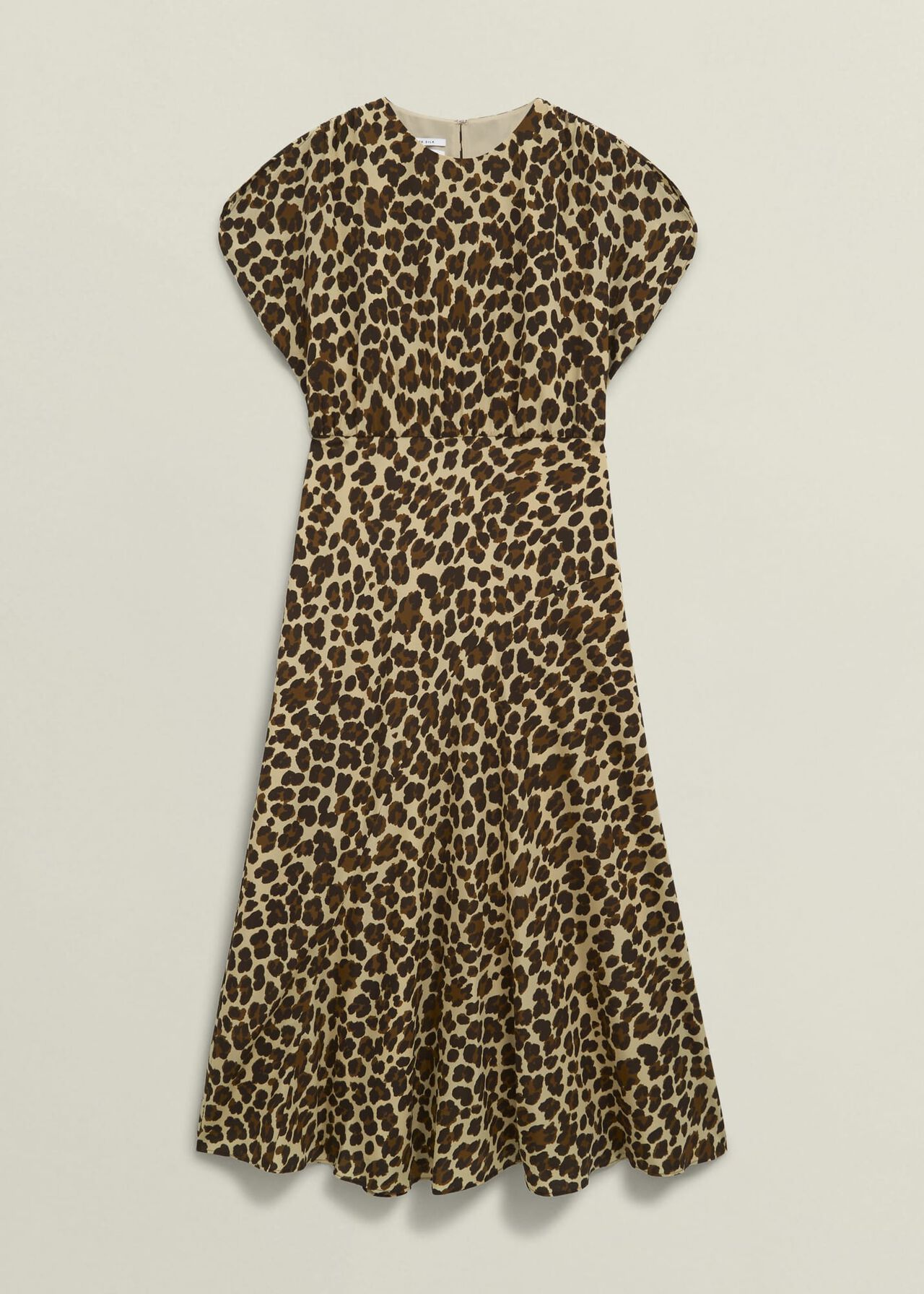 Hampton Leopard Silk Dress, Brown Multi, hi-res