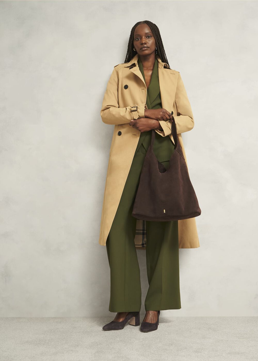 Lily Suede Courts, Chocolate Brown, hi-res