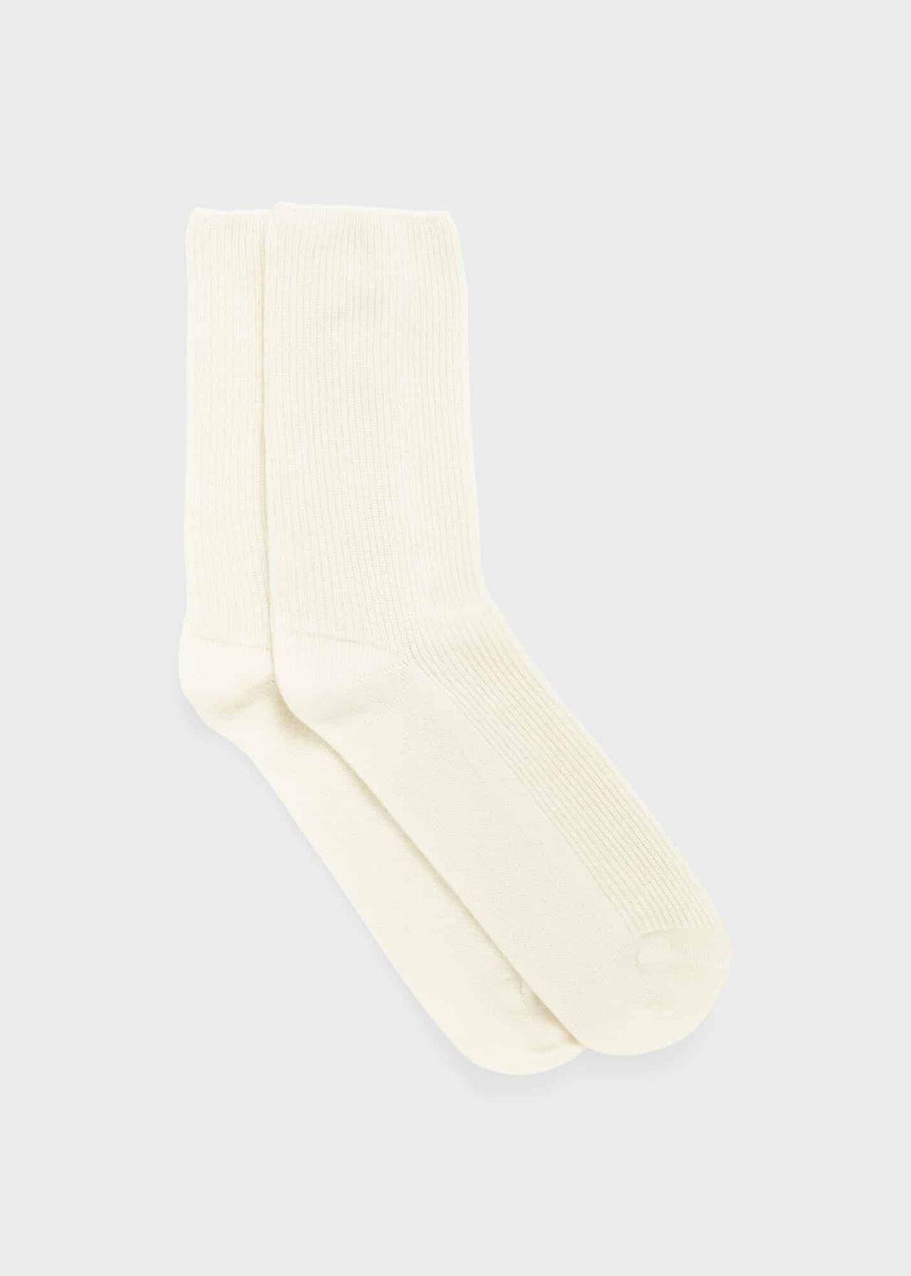 Cashmere Socks, Ivory, hi-res