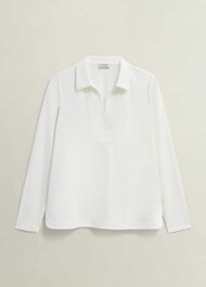 Gwen Collared Tunic Top, Hobbs Ivory, hi-res