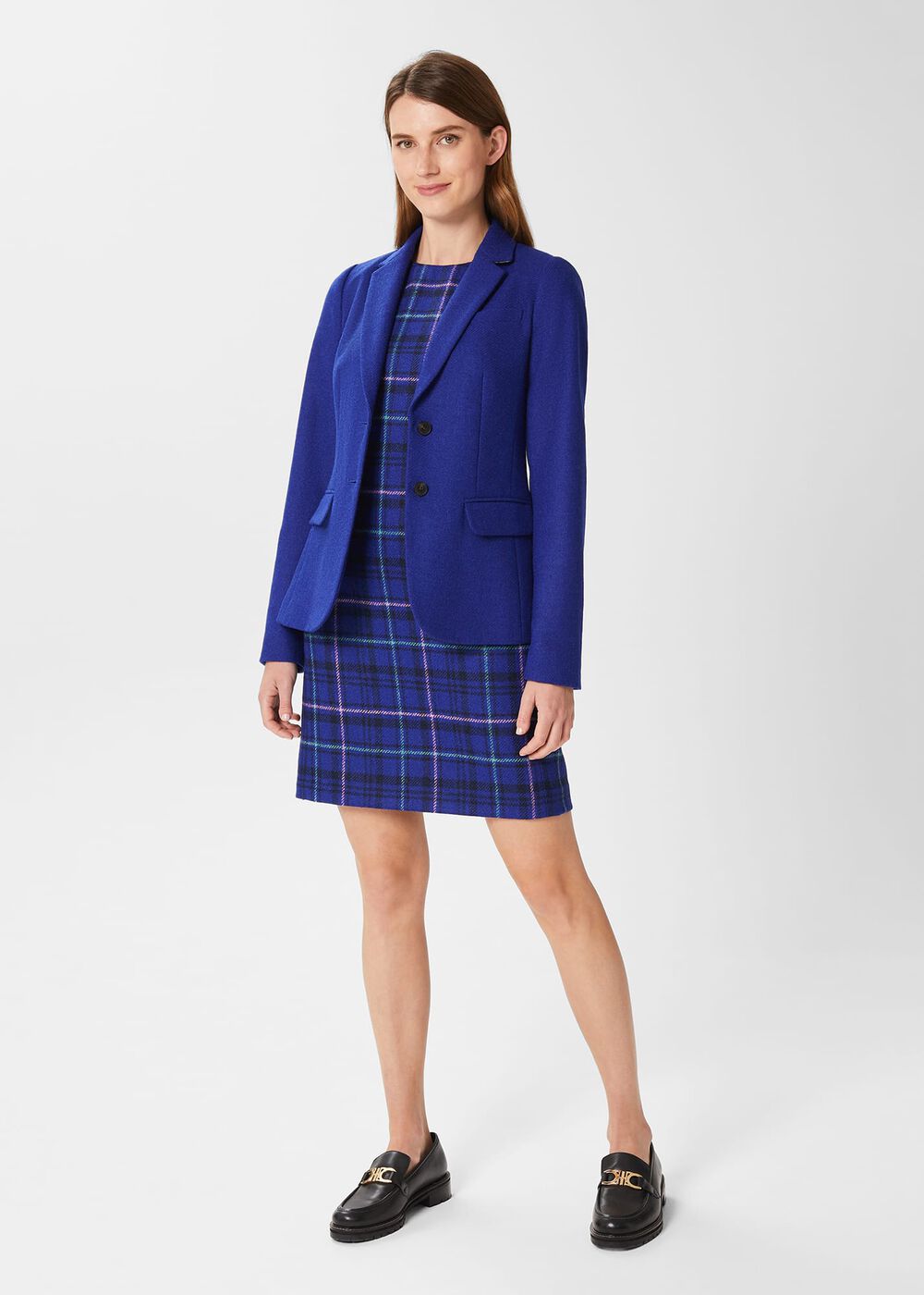 Jessica Wool Jacket, Cobalt, hi-res