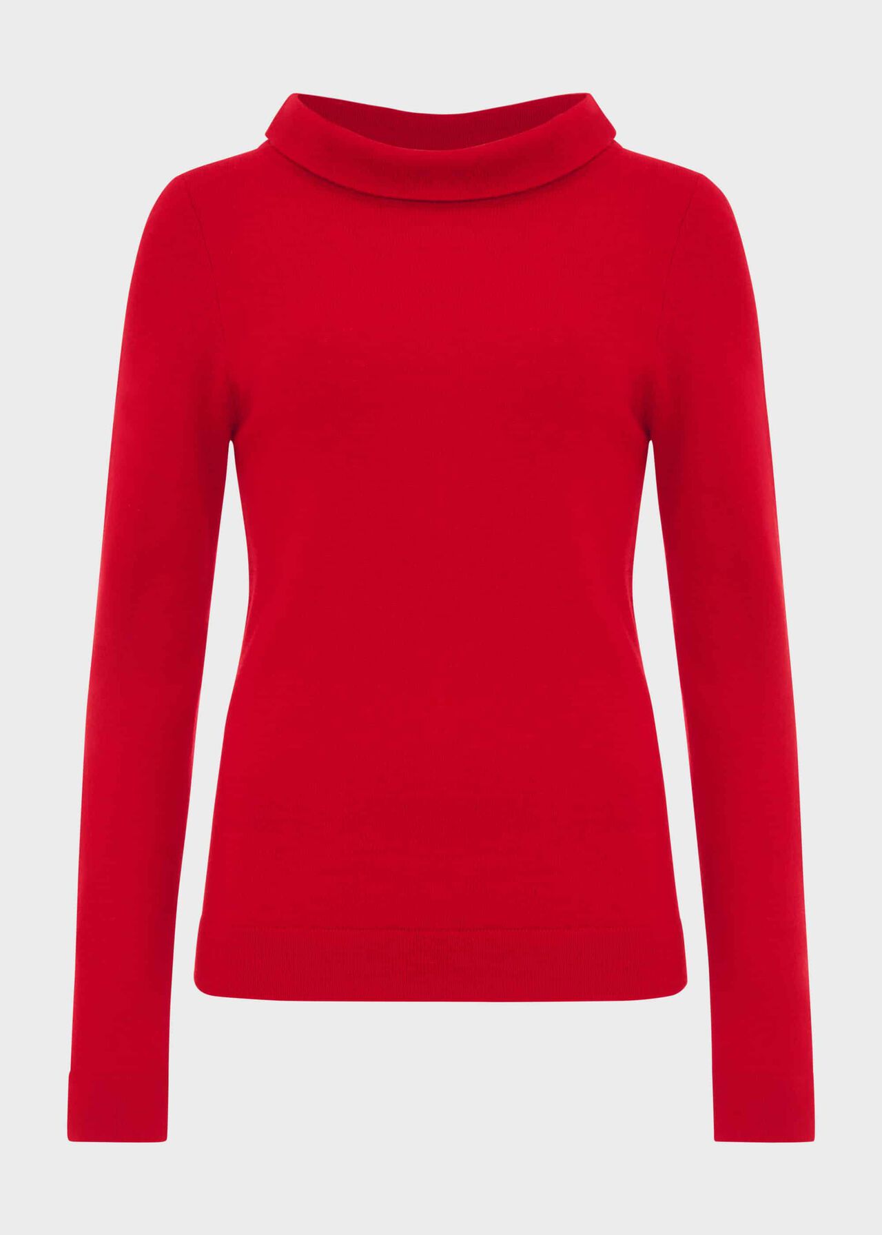 Audrey Wool Cashmere Jumper, Red, hi-res