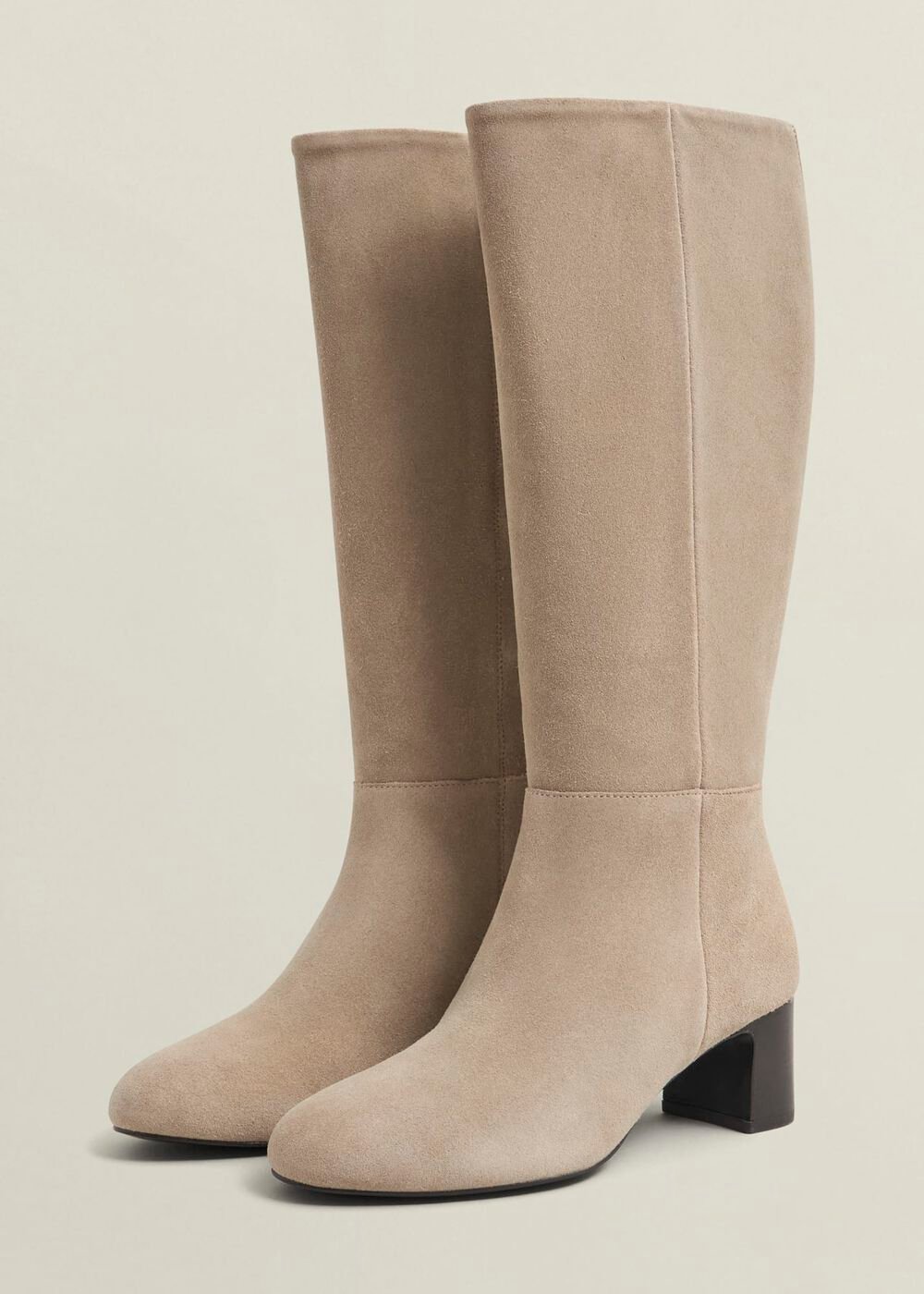 Caroline Knee Boots, Light Beige, hi-res