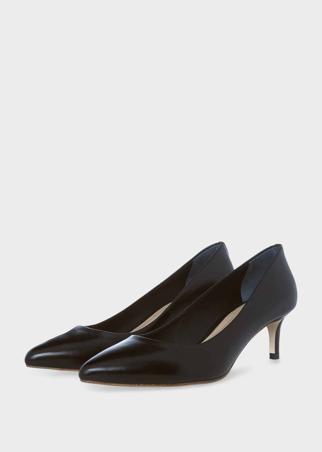 Emma Court Shoes, Black, hi-res