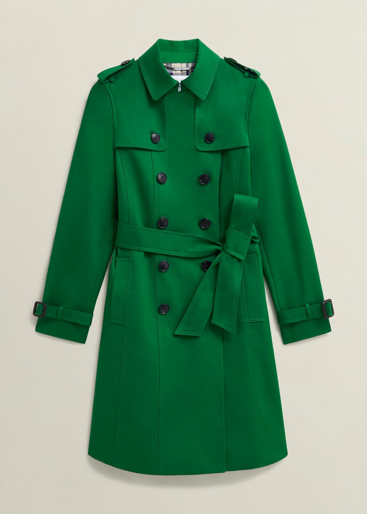 Petite Skylar Shower Resistant Trench Coat, Verdant Green, hi-res