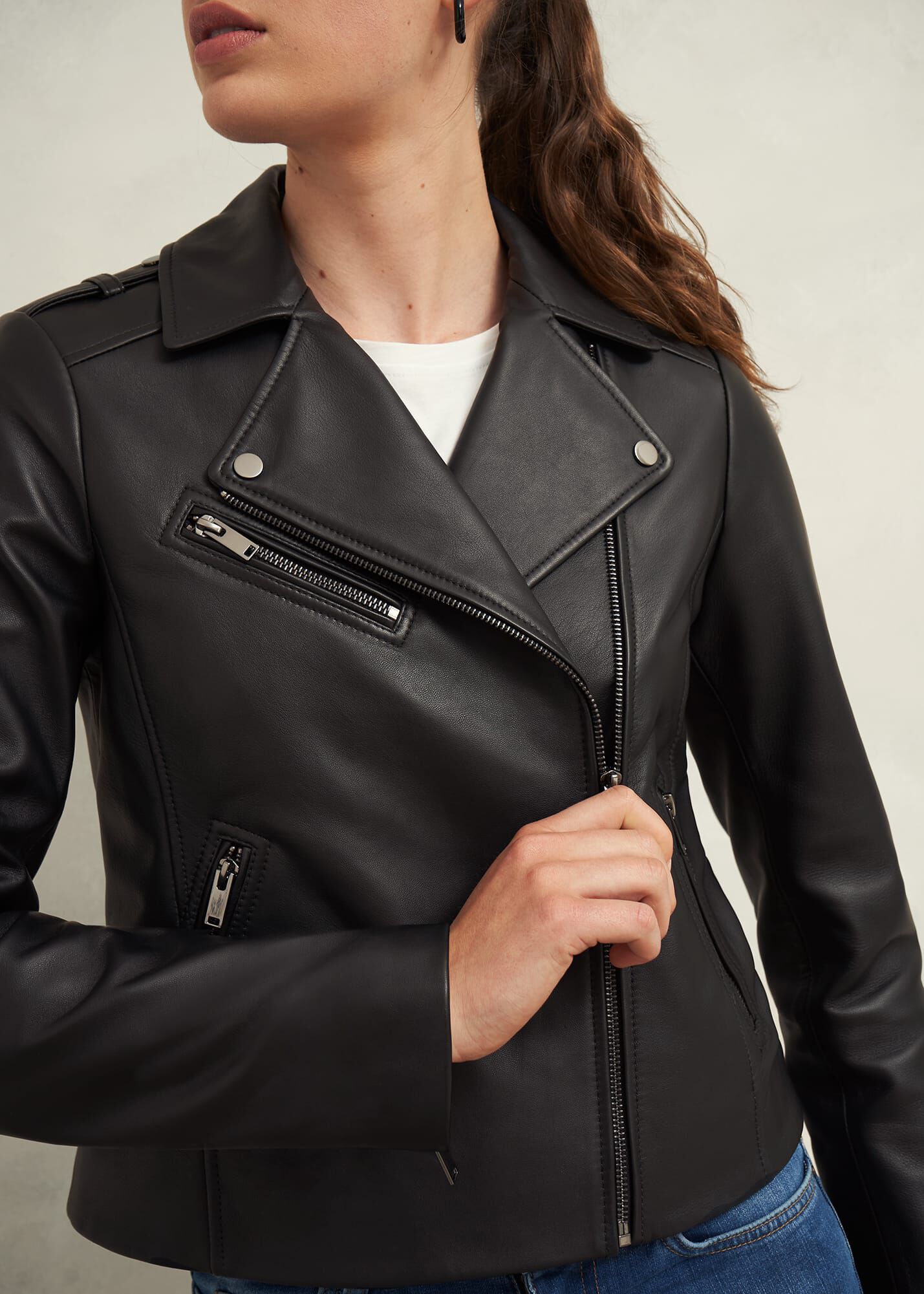 Darby Leather Jacket | Hobbs US |