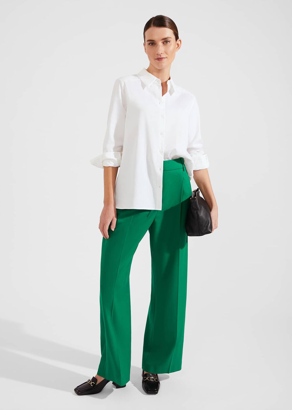 Safi Cotton Blend Shirt, White, hi-res