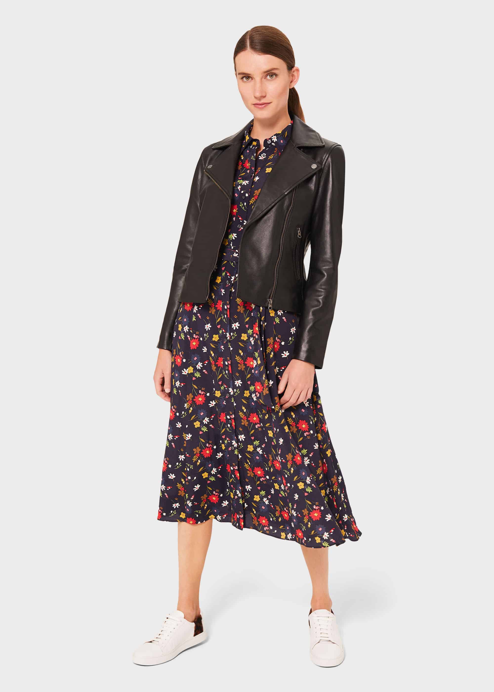 Hobbs tania leather jacket Clearance