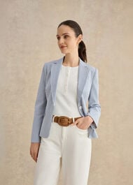 Abbie Suede Woven Belt, Tan, hi-res