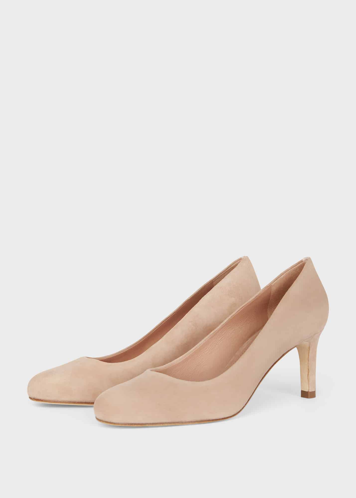 Nude suede court top