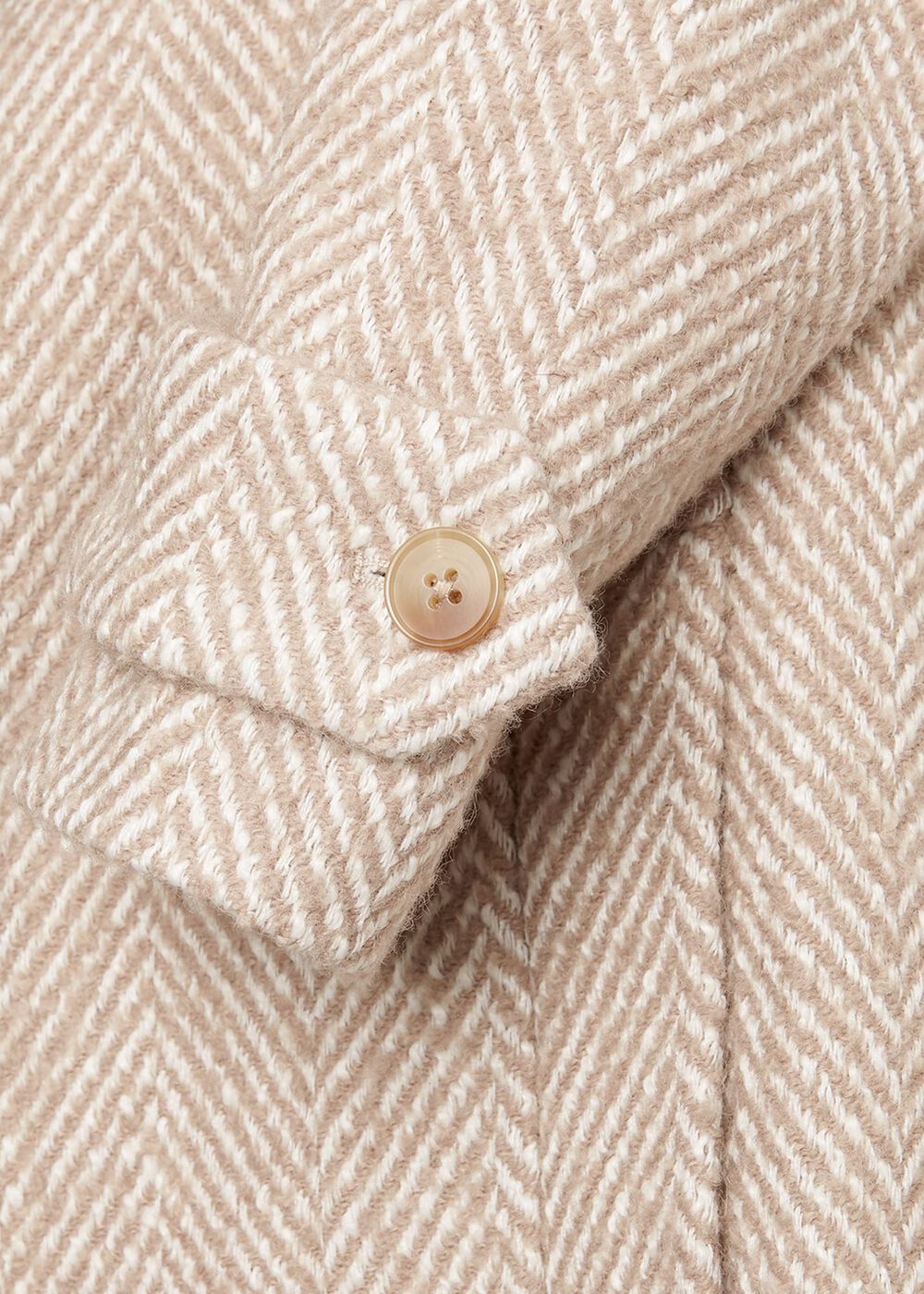 Carmen Coat With Wool , Biscuit Ivory, hi-res