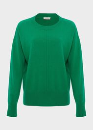 Yasmin Jumper With Cashmere, Malachite Green, hi-res