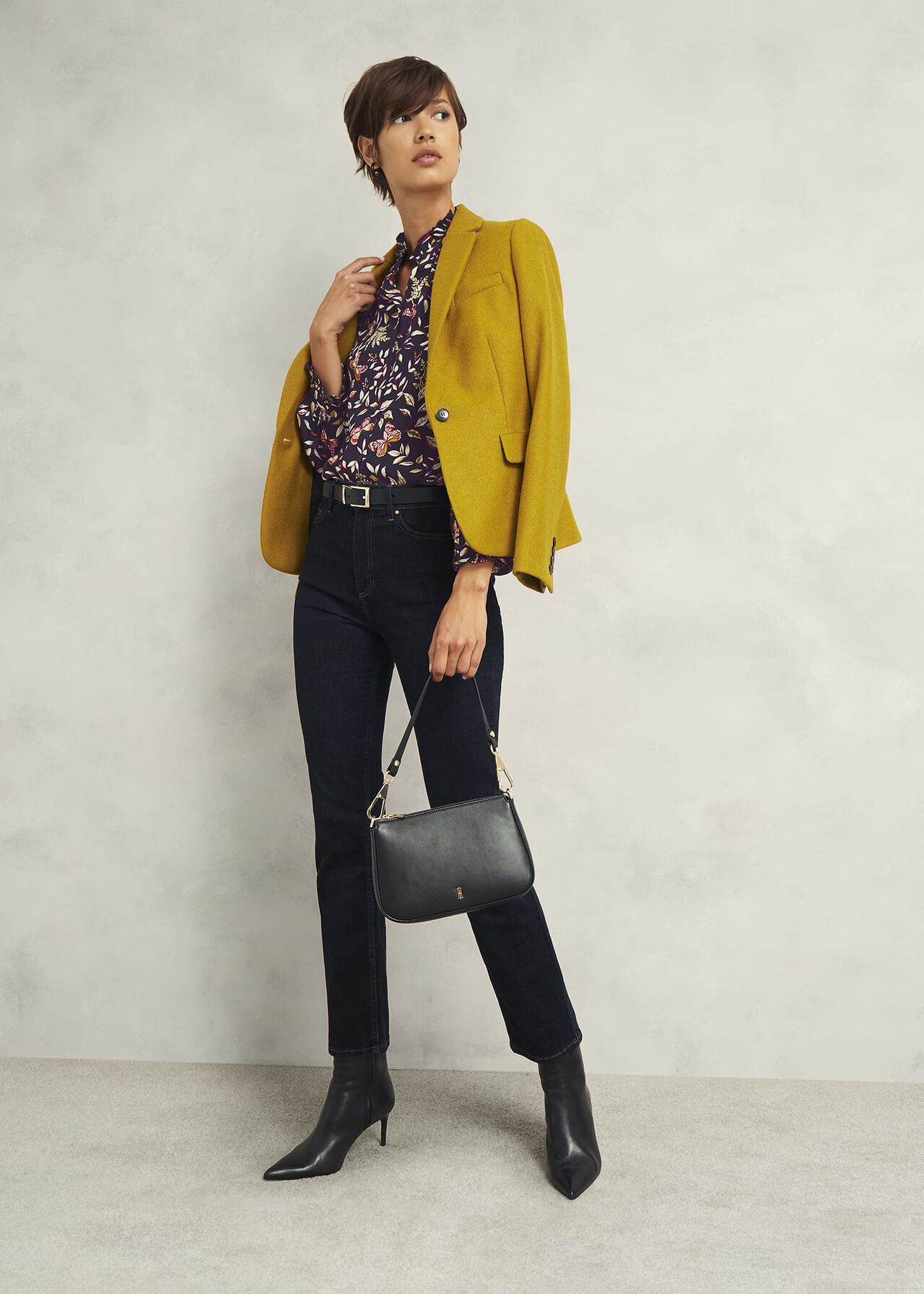 Elspeth Blouse, Navy Multi, hi-res
