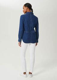Mireya Denim Shirt, Mid Wash, hi-res