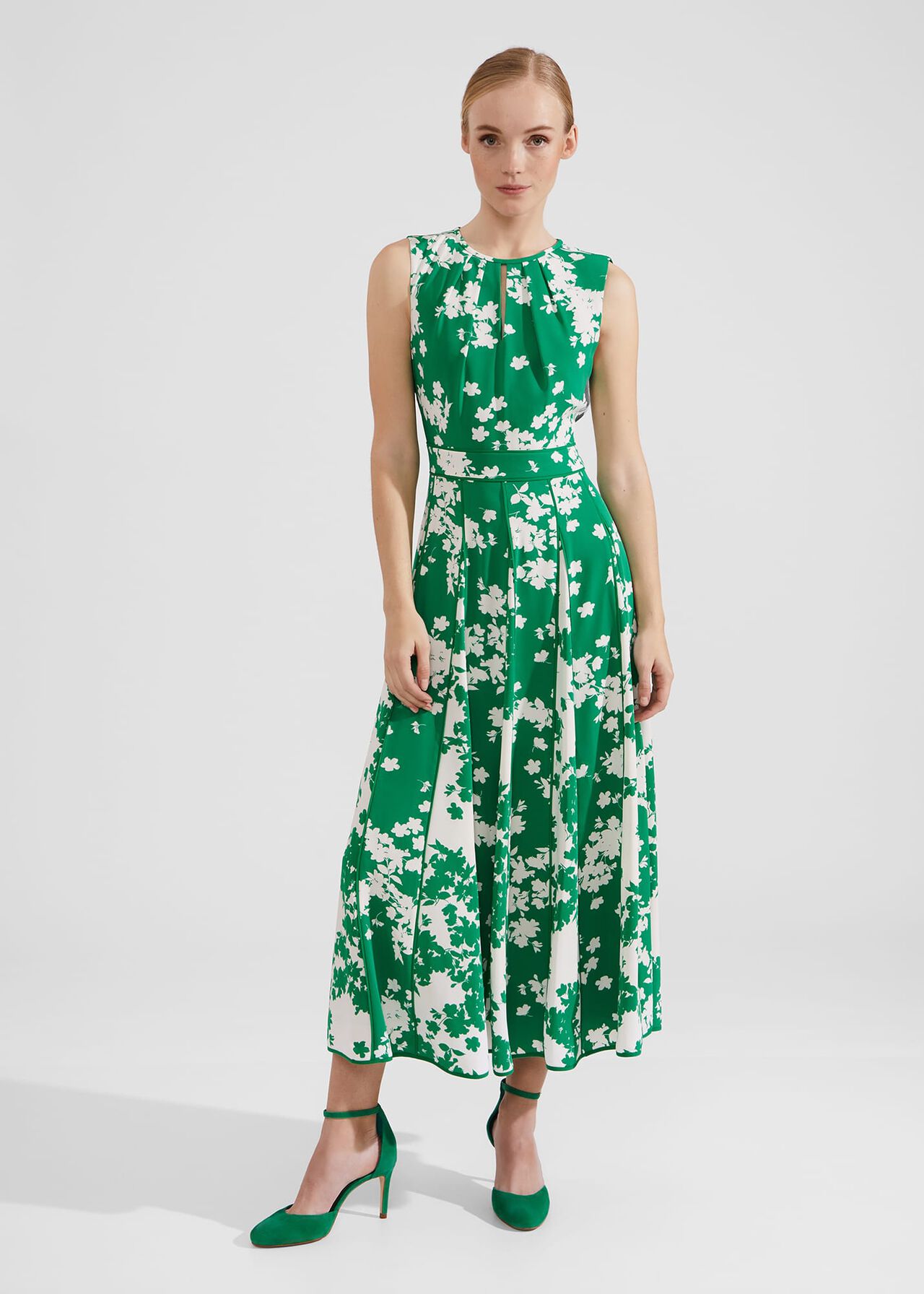 Petite Angelica Floral Midi Dress | Hobbs UK