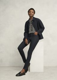 Alba Blouse, Black Cream, hi-res