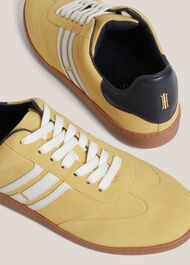 Khloe Suede Trainers, Yellow Multi, hi-res