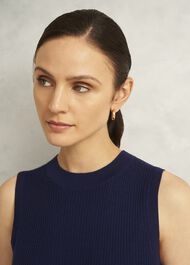 Yasmin Knitted Tank Top, True Navy, hi-res