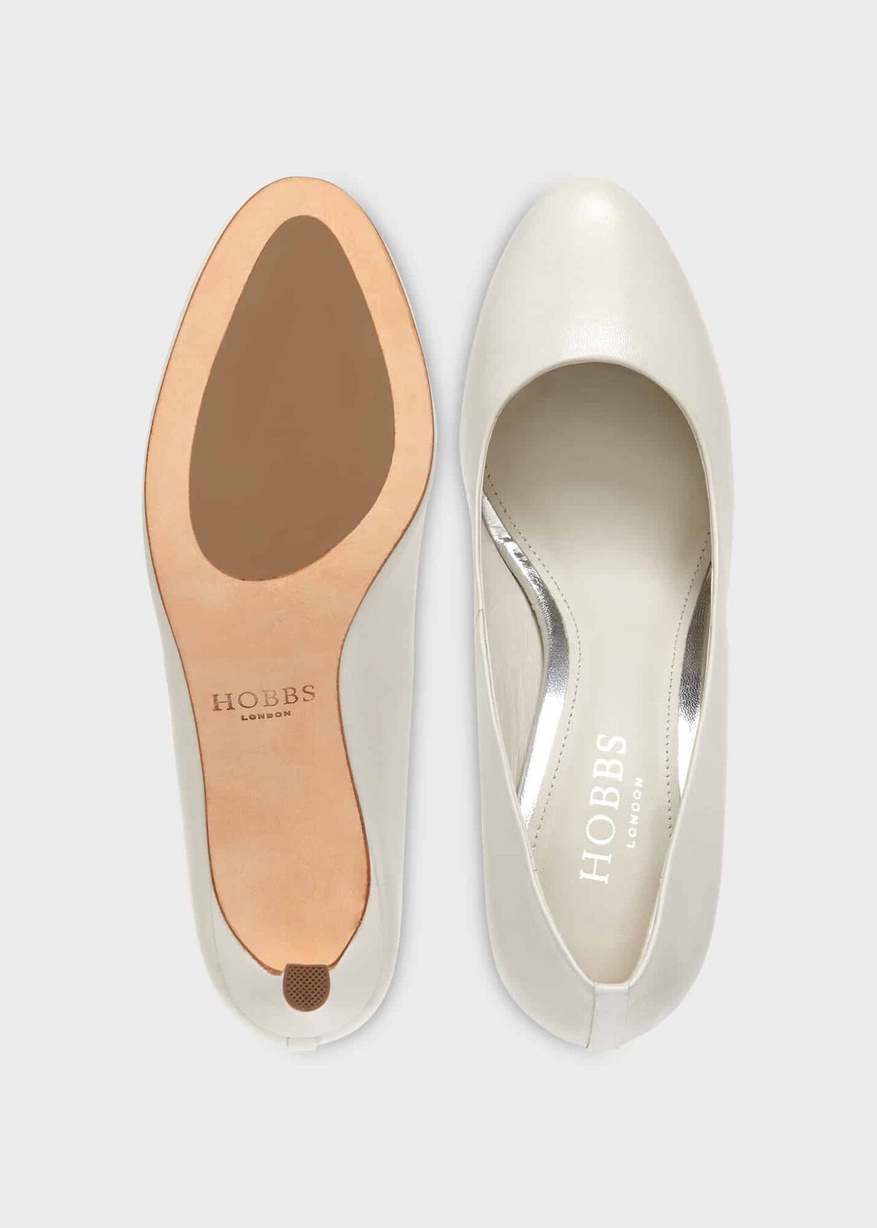 Lizzie Leather Courts, Ivory, hi-res
