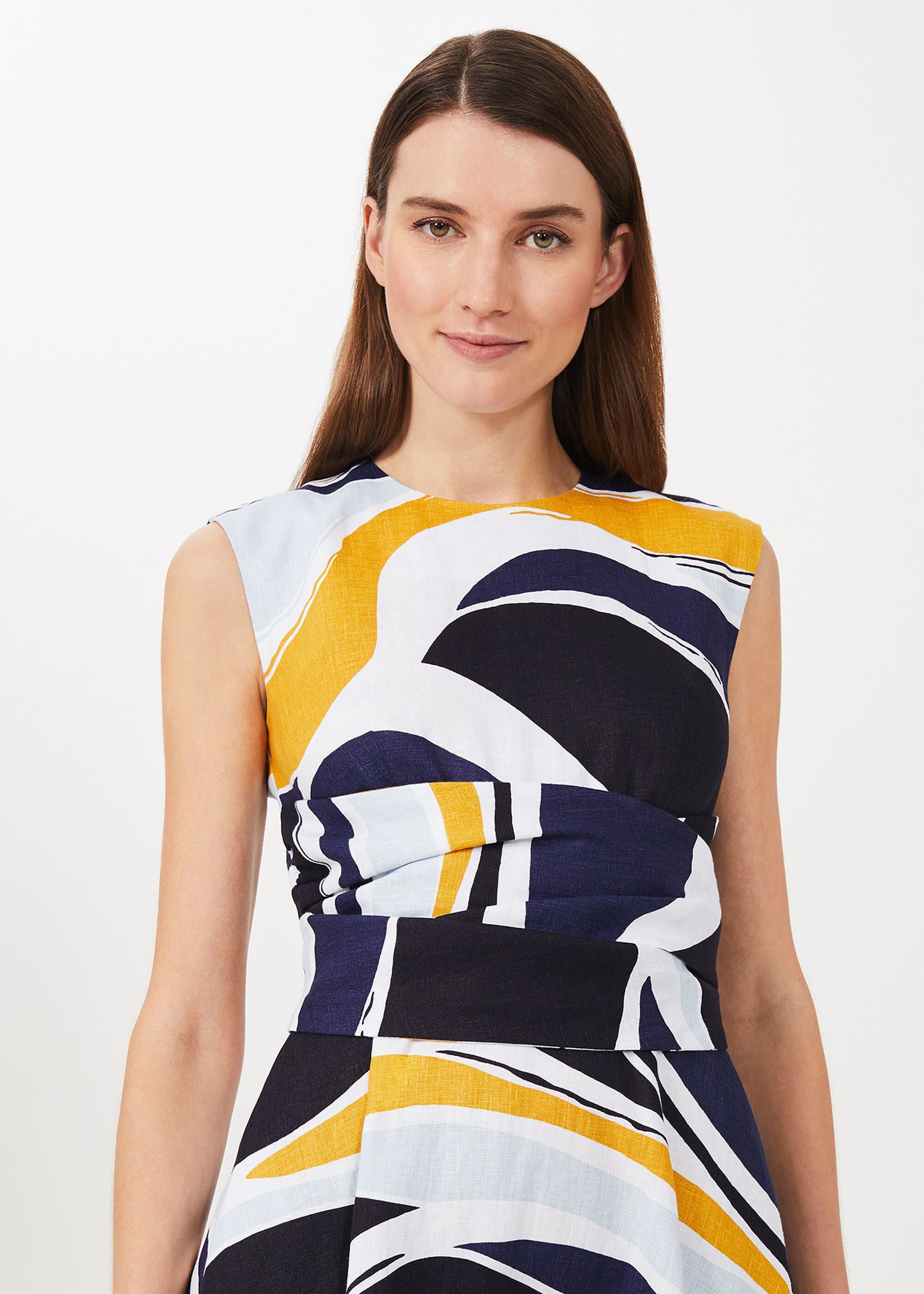 Hobbs yellow twitchill dress hotsell