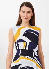 Twitchill Linen Fit And Flare Dress, Multi, hi-res