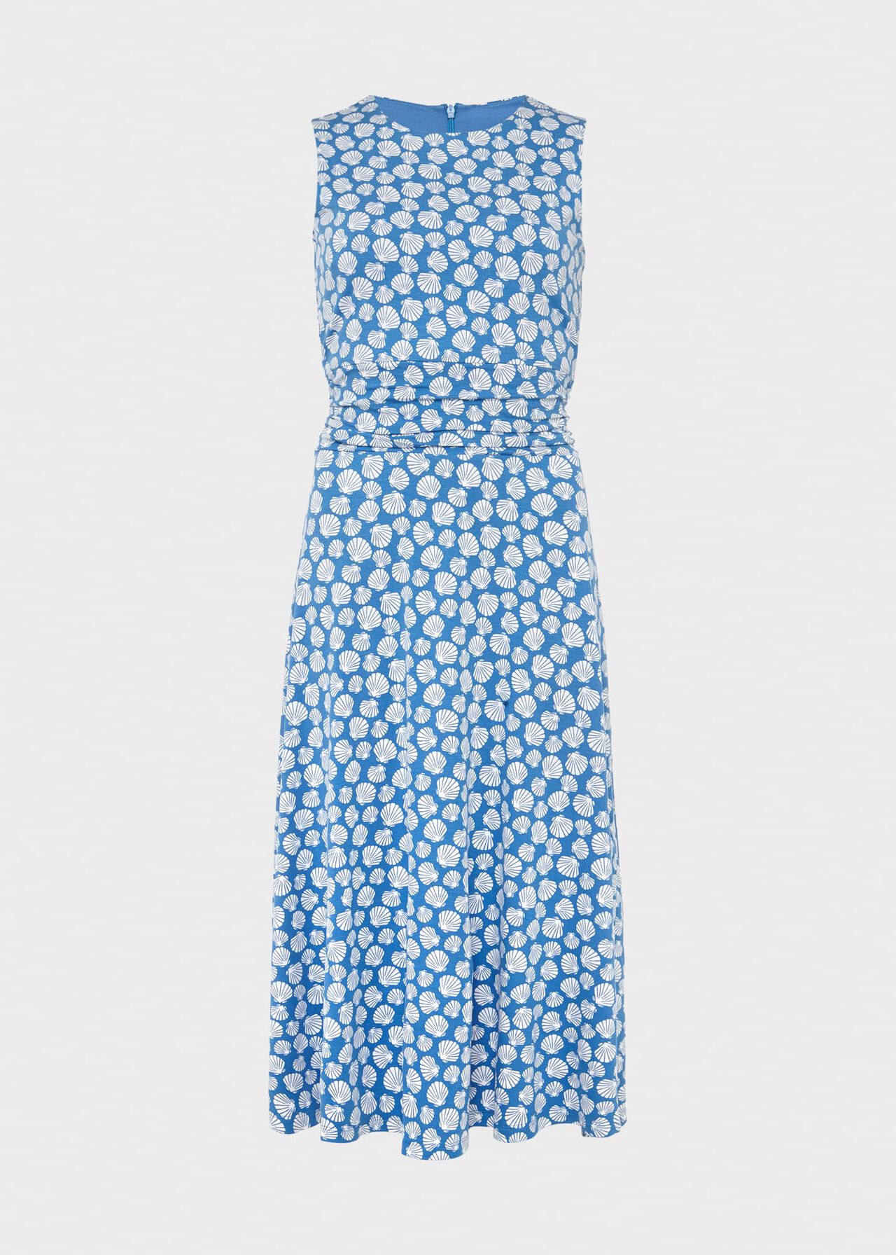 Bayview Jersey Dress, Azure Ivory, hi-res