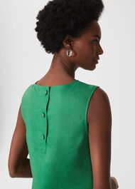 Halle Linen Top , Amazon Green, hi-res