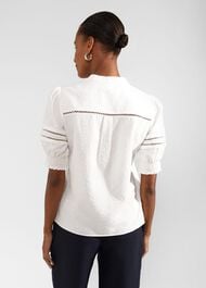 Alexandria Blouse, Ivory, hi-res