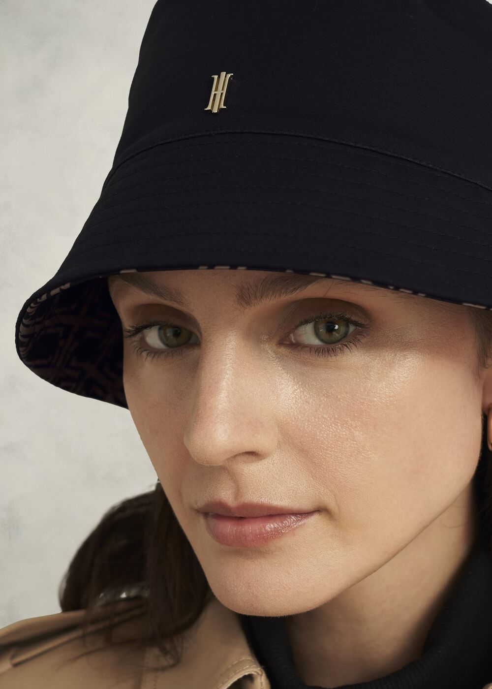 Zuri Reversible Hat, Black Camel, hi-res
