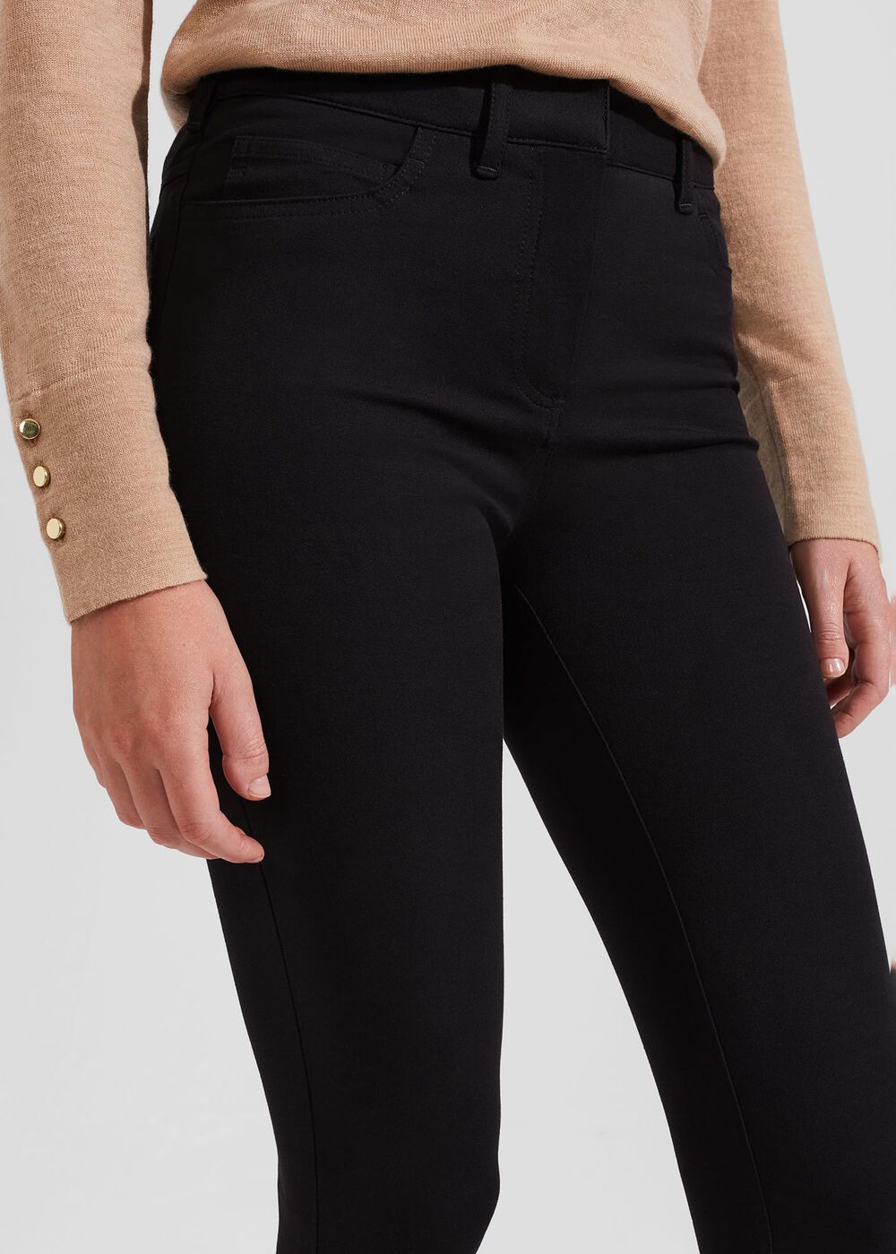 Short Amanda Skinny Jeans, Black, hi-res