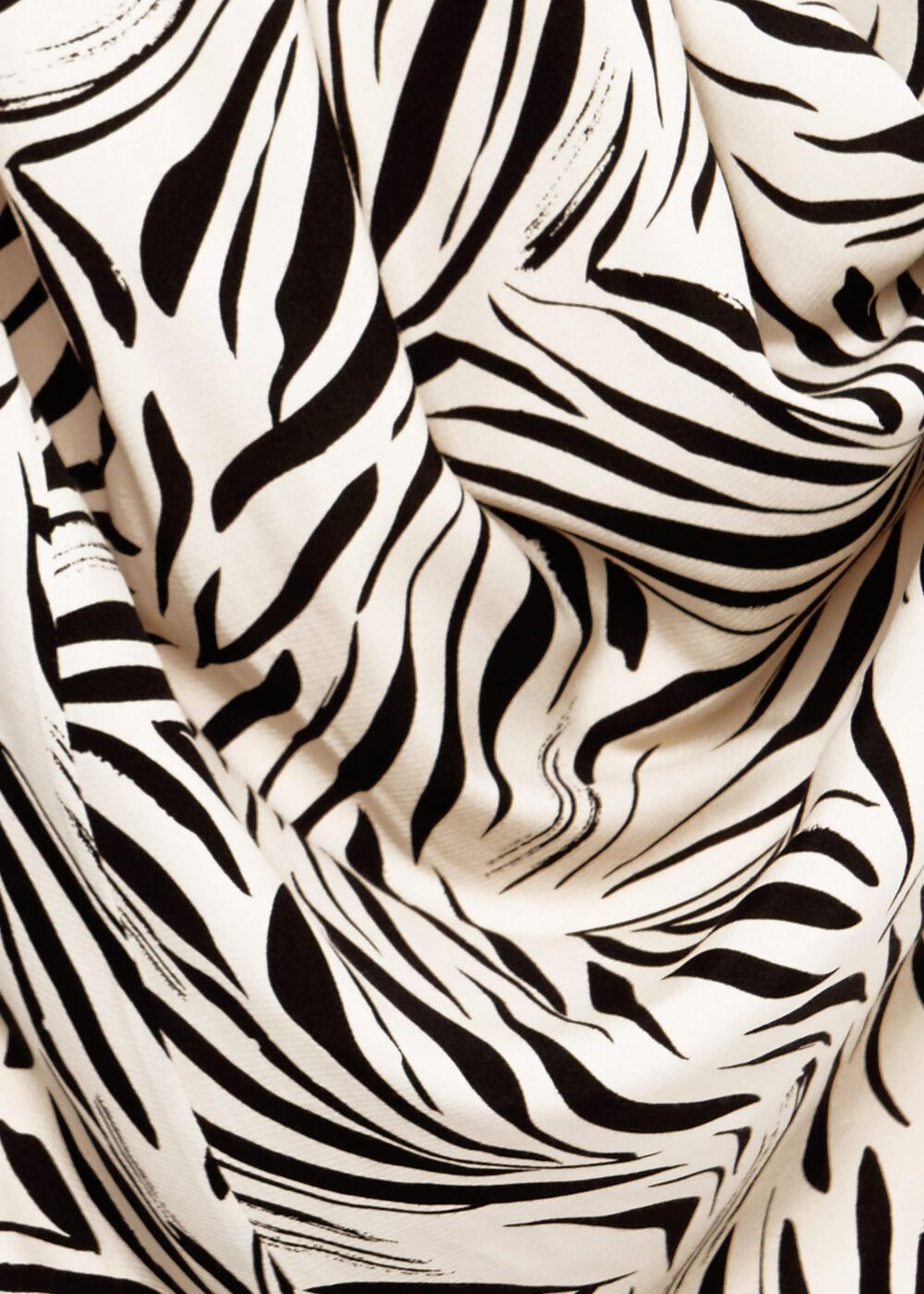 Petite Evangeline Printed Dress, Cream Black, hi-res