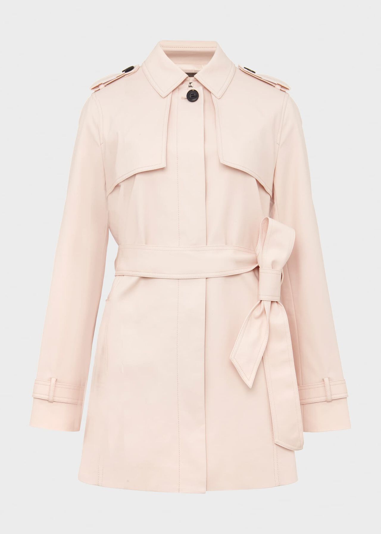 Raegan Water Resistant Trench Coat, Pale Pink, hi-res