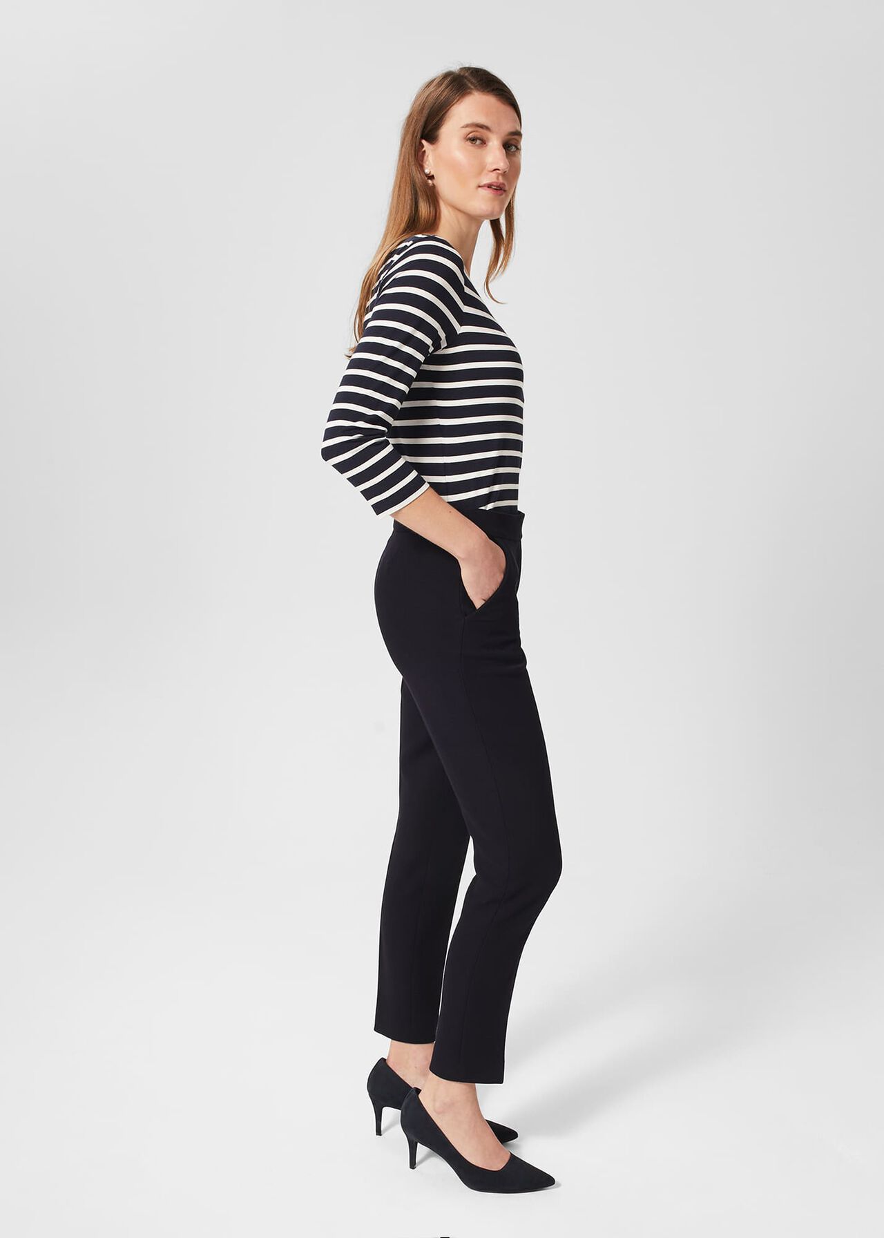 Mia Trousers, Navy, hi-res