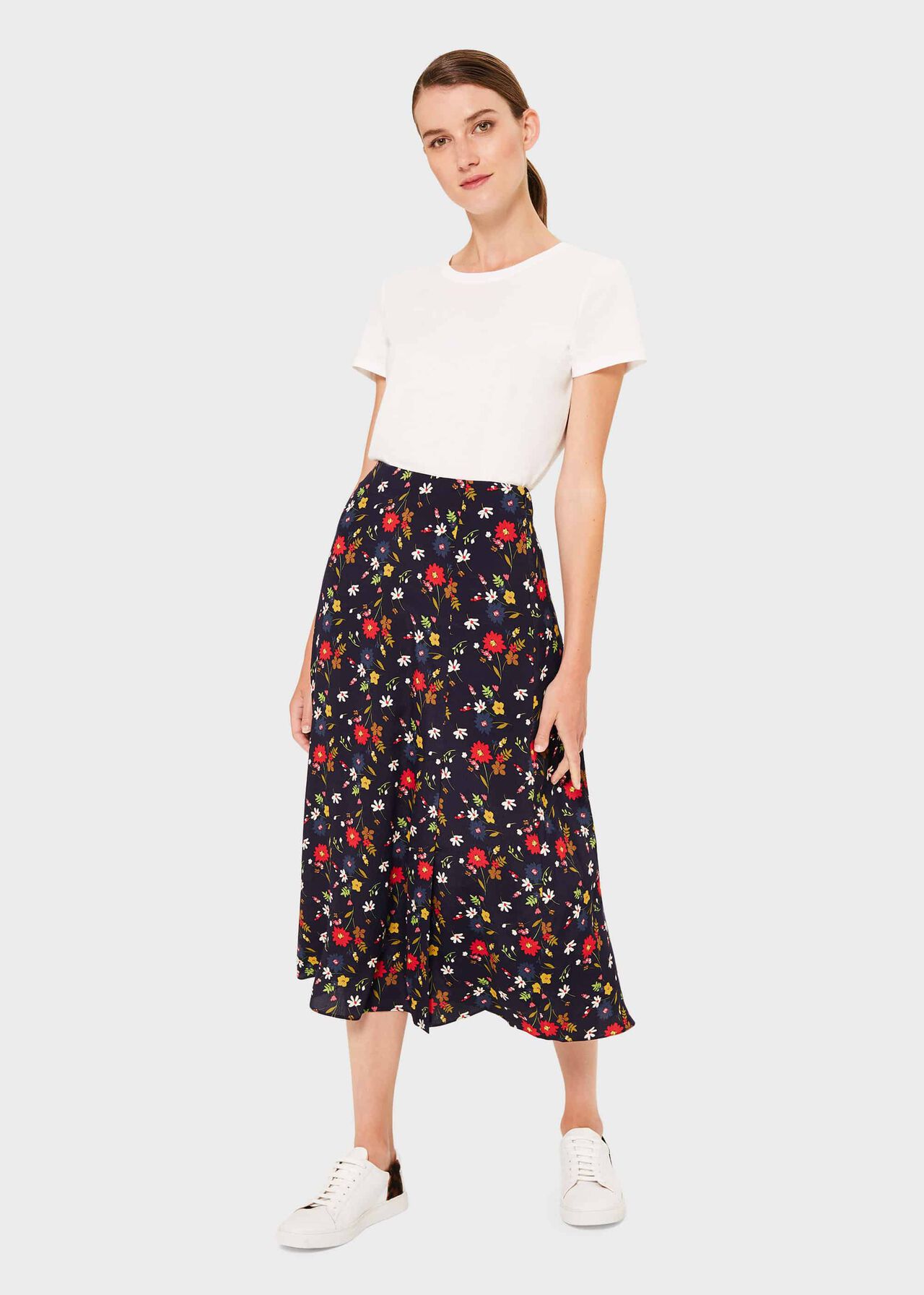 Annette Floral Midi Skirt |