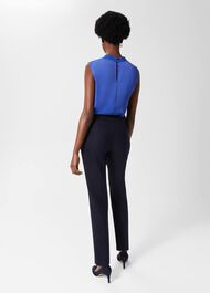 Gael Wool Blend Pants, Navy, hi-res