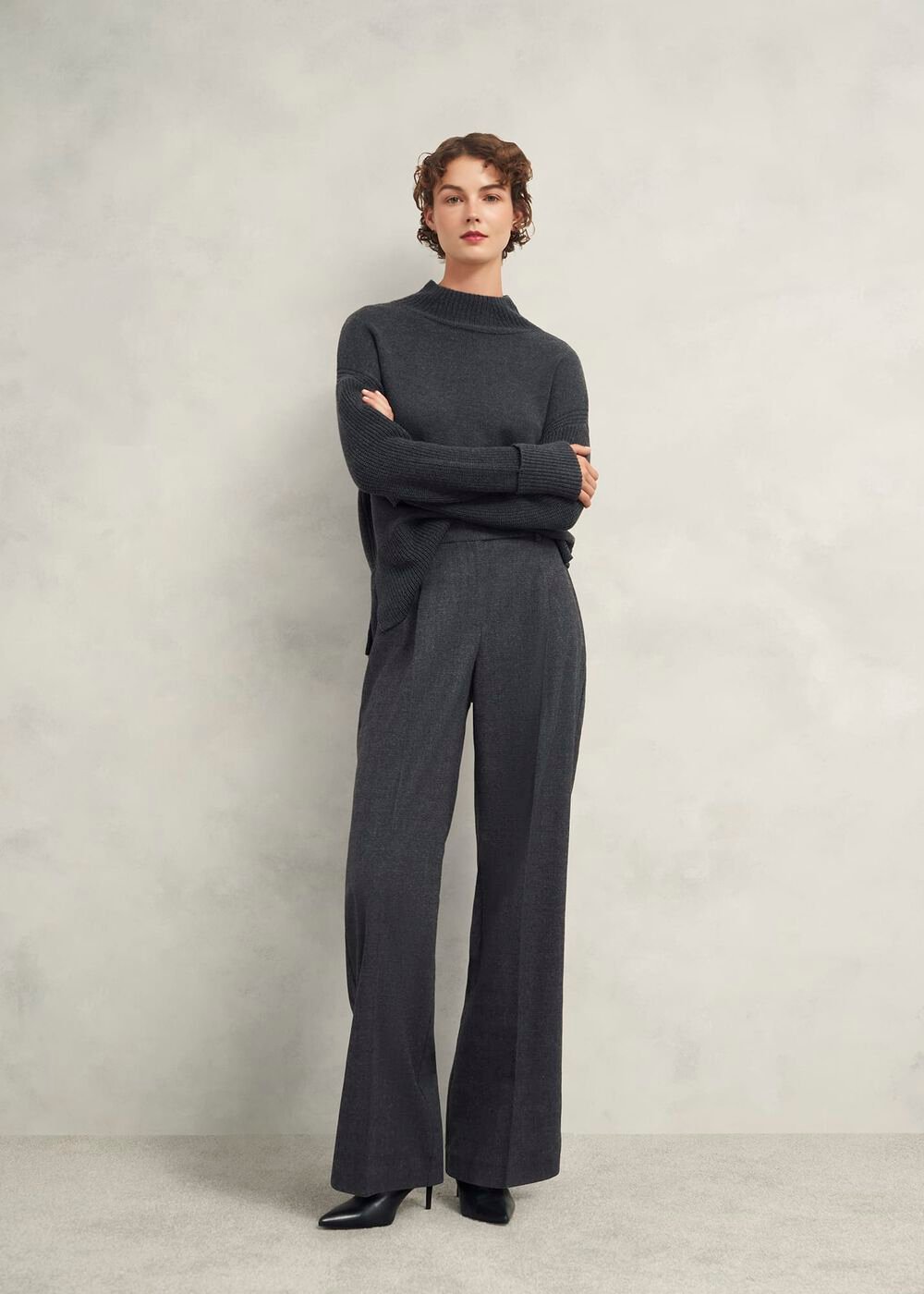 Middleton Trousers With Wool , Grey Black, hi-res