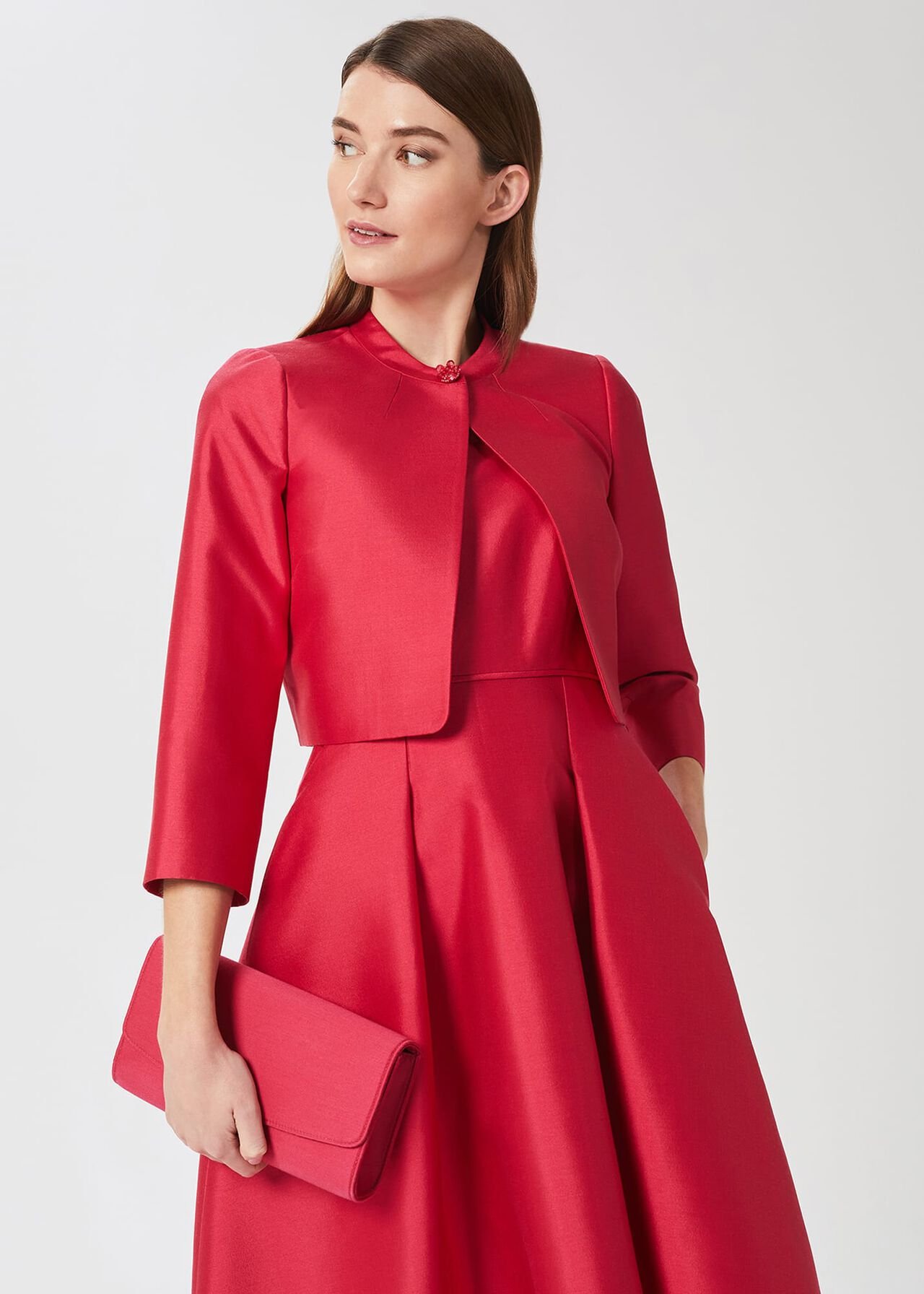 Sarah Clutch, Deep Fuchsia, hi-res