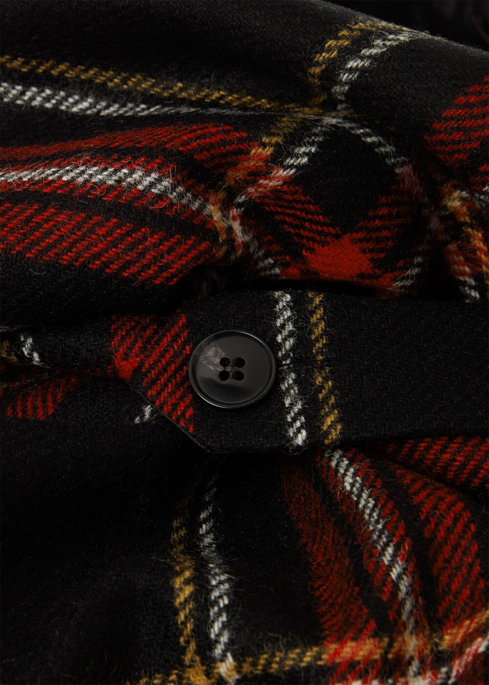 Sariah Wool Dress, Black Red, hi-res